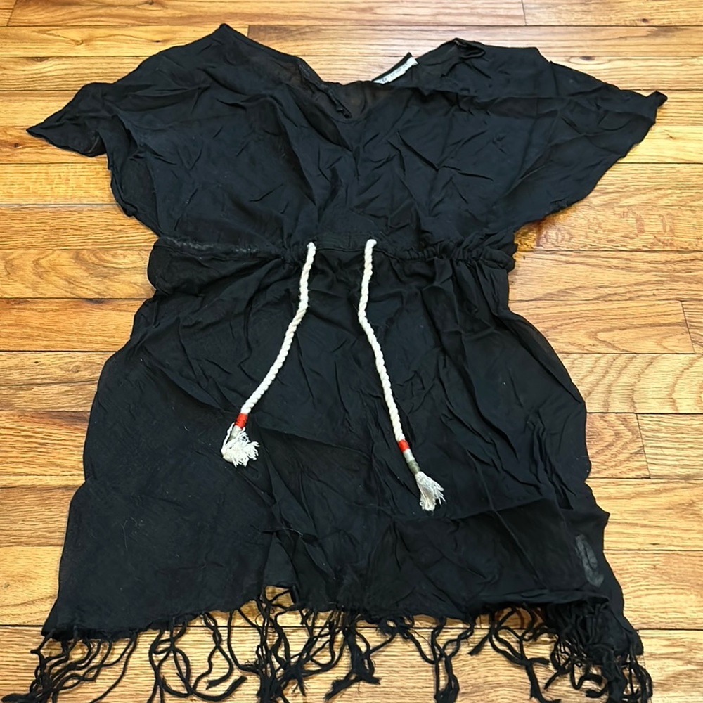 Element black sheer cover up